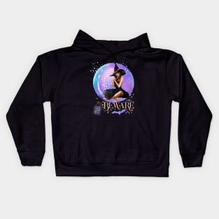 Magic Witch Tarot cards Beware potion witchy Witchcraft astrology Halloween Kids Hoodie